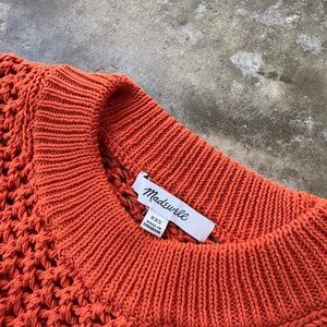 Madewell sleeveless sweater, Rust color